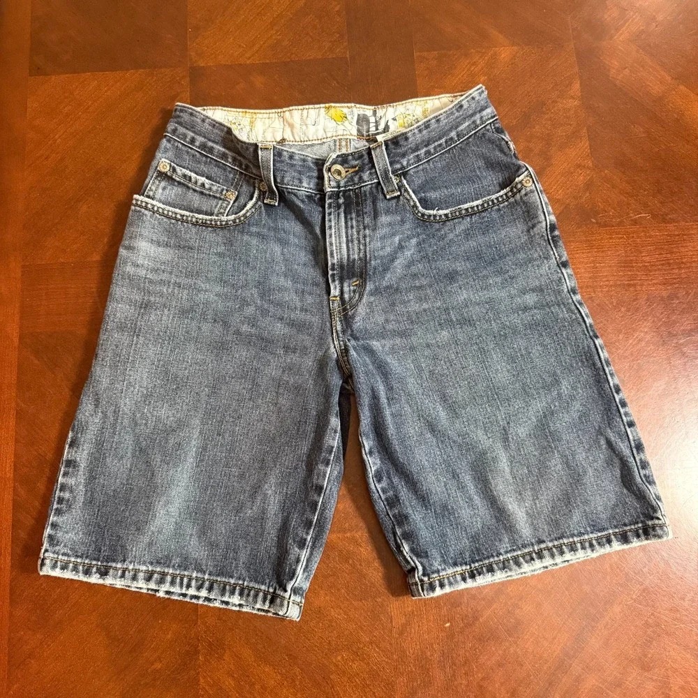 Levi's Kids 12 Regular Denim Bermuda Shorts Blue Loose Fit 100% Cotton‎ Jeans